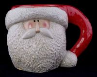 Sakura Santas Gift Zulauf Designs 3D Sculptured Christmas Coffee Mug